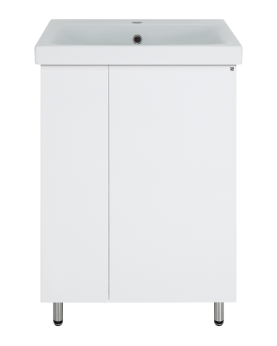 Лира - 60 Тумба прямая напольная белая эмаль с отталкив.