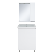 Лира - 60 Тумба прямая напольная белая эмаль с отталкив.