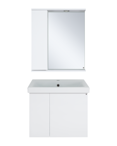 Лира - 60 Тумба прямая подвесная белая эмаль с отталкив.