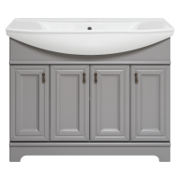 Лувр -105 Тумба напольная, серая