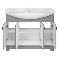 Лувр -105 Тумба напольная, серая