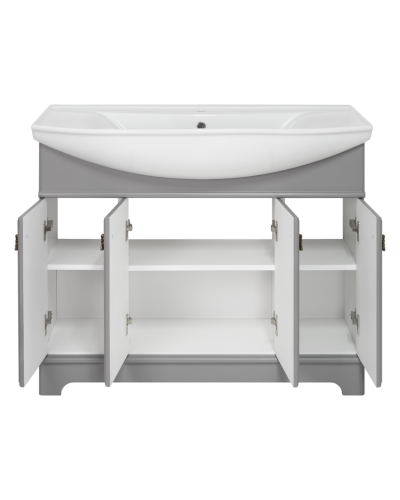 Лувр -105 Тумба напольная, серая