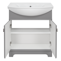 Лувр - 65 Тумба напольная, серая