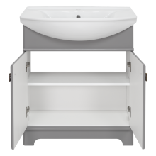 Лувр - 65 Тумба напольная, серая