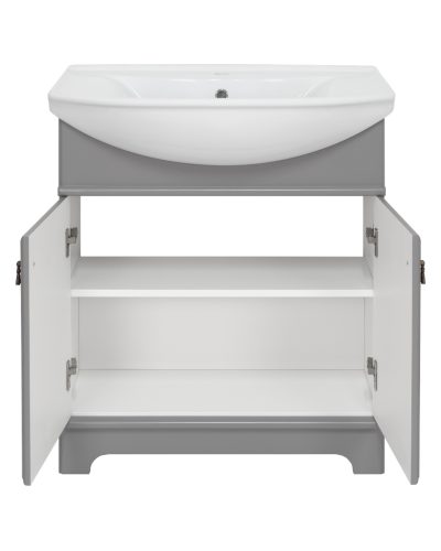 Лувр - 65 Тумба напольная, серая