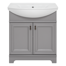 Лувр - 75 Тумба напольная, серая О