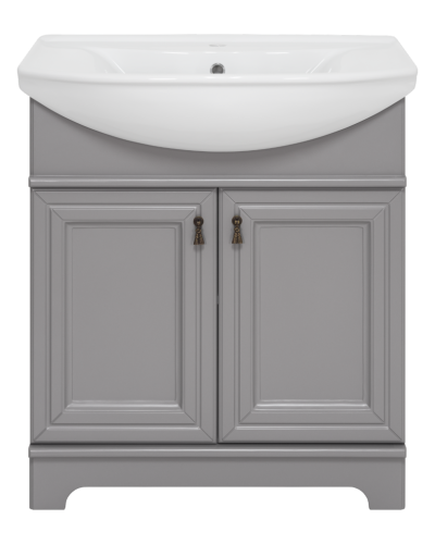 Лувр - 75 Тумба напольная, серая О