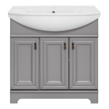 Лувр - 85 Тумба напольная, серая