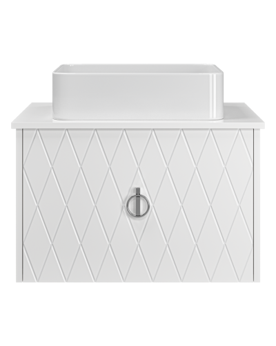 Манго - 65 Тумба подвесная 1 ящ белая эмаль глянец