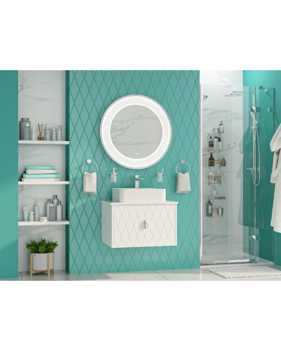 Манго - 65 Тумба подвесная 1 ящ белая эмаль глянец