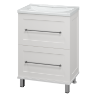 Марта - 60 Тумба напольная 2 ящ. белая эмаль (глянец)