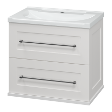 Марта - 60 Тумба подвесная 2 ящ. белая эмаль (глянец)