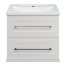 Марта - 60 Тумба подвесная 2 ящ. белая эмаль (глянец)