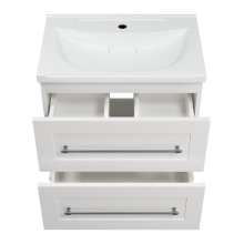 Марта - 60 Тумба подвесная 2 ящ. белая эмаль (глянец)