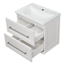 Марта - 60 Тумба подвесная 2 ящ. белая эмаль (глянец)