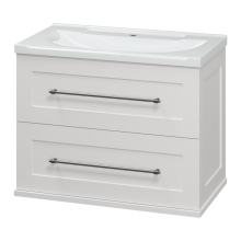 Марта - 70 Тумба подвесная 2 ящ. белая эмаль (глянец)