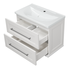 Марта - 70 Тумба подвесная 2 ящ. белая эмаль (глянец)