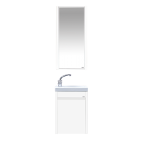 Мини - 40 Тумба прямая подвесная белая  универсальная л/п