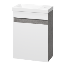 Ронда - 40 Тумба подвесная прямая (бок. ДСП Чикаго, фас.белая эмаль)