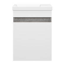 Ронда - 40 Тумба подвесная прямая (бок. ДСП Чикаго, фас.белая эмаль)