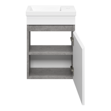 Ронда - 40 Тумба подвесная прямая (бок. ДСП Чикаго, фас.белая эмаль)