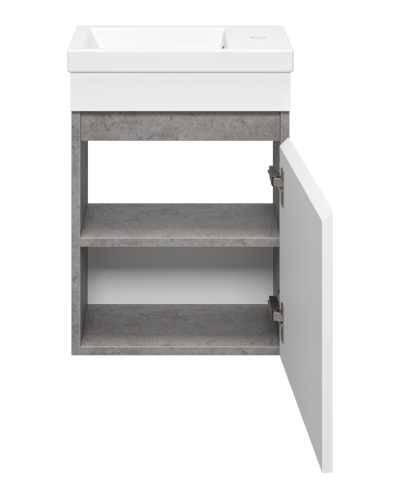 Ронда - 40 Тумба подвесная прямая (бок. ДСП Чикаго, фас.белая эмаль)