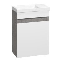 Ронда - 40 Тумба подвесная прямая (бок. ДСП Чикаго, фас.белая эмаль)