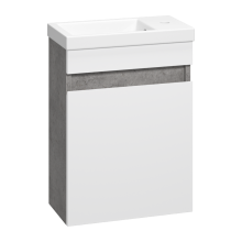 Ронда - 40 Тумба подвесная прямая (бок. ДСП Чикаго, фас.белая эмаль)