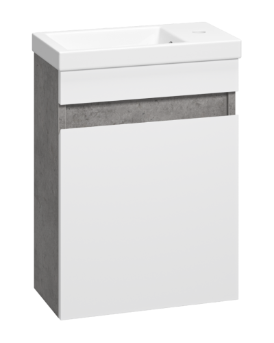 Ронда - 40 Тумба подвесная прямая (бок. ДСП Чикаго, фас.белая эмаль)