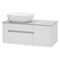 Роял -100 Тумба подвесная с 2 ящ. 1 дв. белый