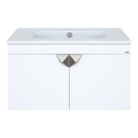 Сахара - 75 Тумба прямая подвесная белая О