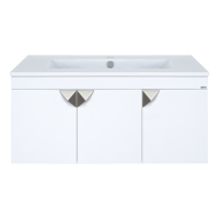 Сахара - 90 Тумба прямая подвесная белая