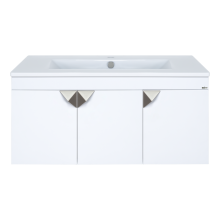 Сахара - 90 Тумба прямая подвесная белая