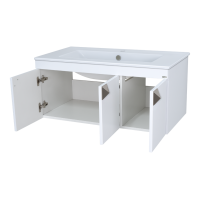 Сахара - 90 Тумба прямая подвесная белая