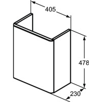 Тумба белый глянец 40 см Ideal Standard SoftMood T7804WG