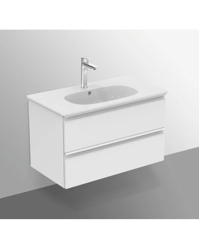 Тумба белый матовый 80 см 2 ящика Ideal Standard Tesi T0051OV