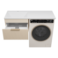 ENFIDA - 60 Тумба подвесная 1 ящ. под стир. машину, бежевая мат. эмаль (Энфида)