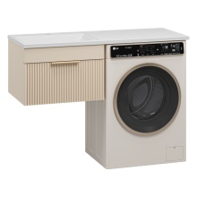 ENFIDA - 60 Тумба подвесная 1 ящ. под стир. машину, бежевая мат. эмаль (Энфида)