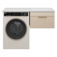 ENFIDA - 60 Тумба подвесная 1 ящ. под стир. машину, бежевая мат. эмаль (Энфида)