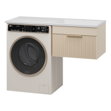 ENFIDA - 60 Тумба подвесная 1 ящ. под стир. машину, бежевая мат. эмаль (Энфида)