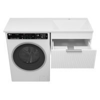 ENFIDA - 60 Тумба подвесная 1 ящ. под стир. машину, белая мат. эмаль (Энфида)