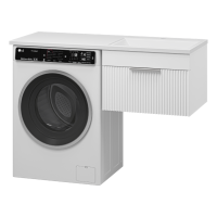 ENFIDA - 60 Тумба подвесная 1 ящ. под стир. машину, белая мат. эмаль (Энфида)