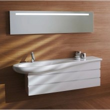 Тумба белый глянец 99,4 см 2 ящика Laufen Alessi One 4.2452.0.097.631.1