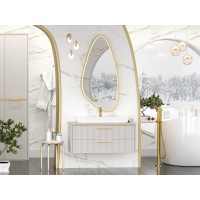 ELCHE -100 Тумба подвесная с 2 ящ. сер.кашемир (эмаль)