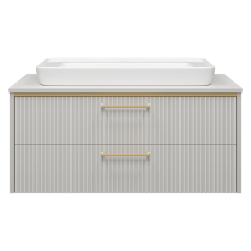 ELCHE -100 Тумба подвесная с 2 ящ. сер.кашемир (эмаль)