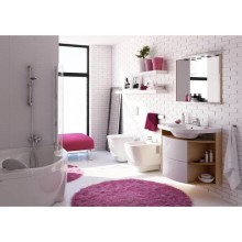 Тумба 78 см береза/белый Ravak SDU Rosa Comfort L X000000162