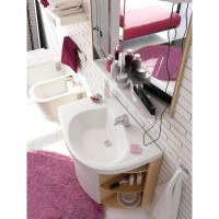 Тумба 78 см береза/белый Ravak SDU Rosa Comfort L X000000162