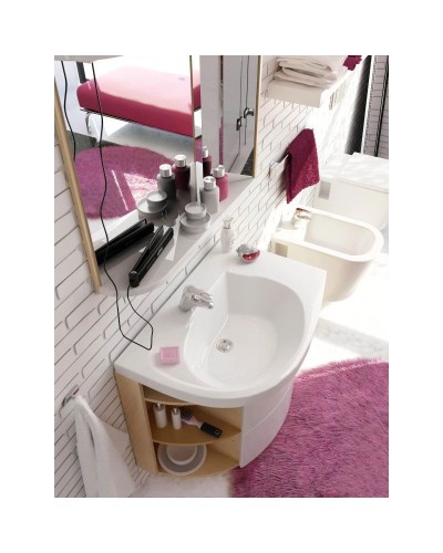 Тумба 78 см береза/белый Ravak SDU Rosa Comfort R X000000163