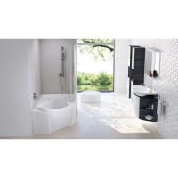 Тумба 78 см strip onyx/белый Ravak SDU Rosa Comfort L X000000312