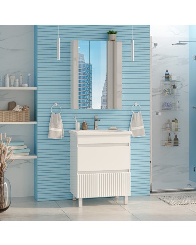 Мира - 65 Тумба напольная с 2 ящ.эмаль